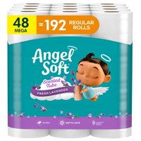 Papel Higiénico Angel Soft Fresh Con Aroma A Lavanda, 48 Mega Rollos