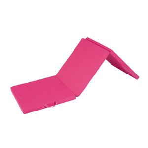 Ioensy - Colchoneta De Ejercicios Plegable Gimnasio Para Entrenamiento Gimnasia Interior Al Aire Libre Rosa Roja