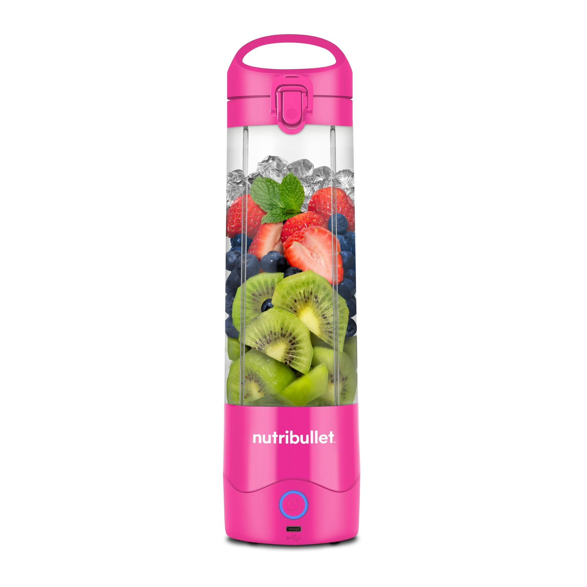Licuadora Portátil Nutribullet Nbpb50100bp 600ml Usb-c Rosa