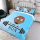 thumbnail image 3 of PhonicsMan Conjunto de sábanas temático, trío de piezas, cómodo y amigable con la piel, diseño único, regalo de decoración para el hogar para familiares, amigos y fans,173cm *218cm, 3 of 6