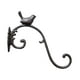 thumbnail image 2 of Durable decorativo de la decoración del patio de la longitud los 25cm de la suspensión de la planta de la pared de la estatua del pájaro del arrabio Negro, 2 of 5