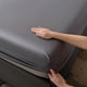 thumbnail image 4 of Sábana ajustable - Sábana ajustable individual con bolsillo profundo - Se adapta al colchón - Solo una sábana ajustable, 4 of 7