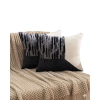 Genérico - Set De 2 Fundas De Cojin Chenille De Empalme Multicolor 1