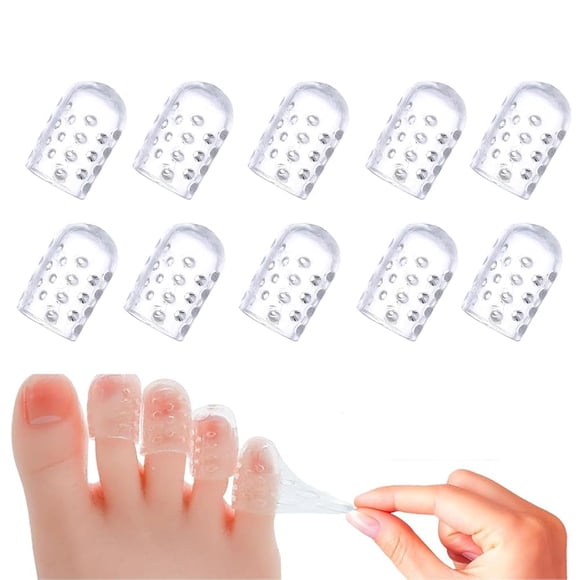 Protectores de dedos ZXTNVB de gel de silicona antirrozaduras, 10 piezas