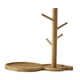 thumbnail image 3 of Portavasos De árbol De Madera Con 4 Ganchos, Estante De Secado De Platos Para Plato, Libro, 3 of 3
