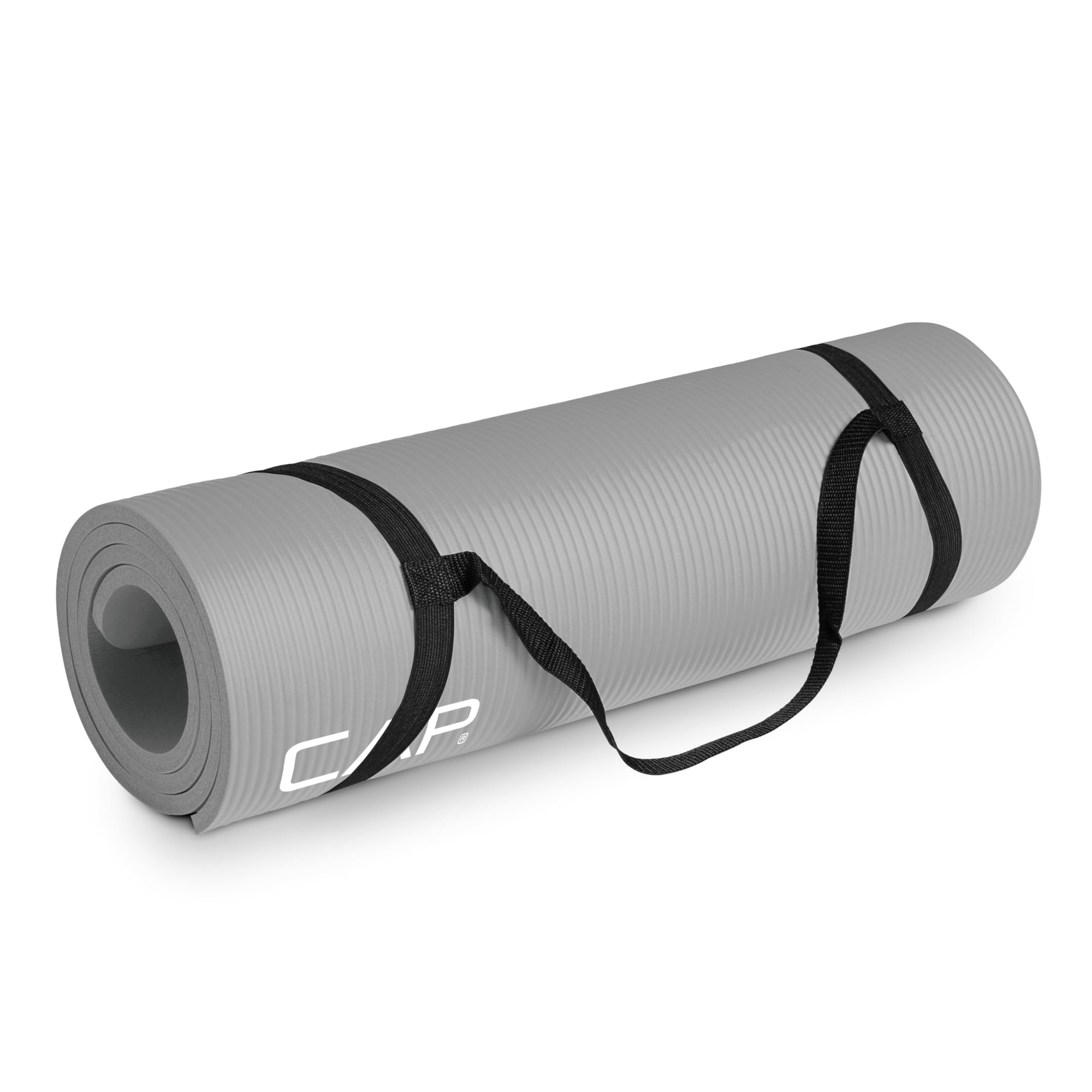 Colchoneta De Ejercicios Cap Barbell De Alta Densidad, 68 X 24 Cm, 12 Mm, Color Gris