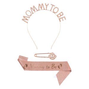 Bothyi - Mommy To Be Sash Set Decoración De Fiesta Para Baby Shower Niño Niña Género Revela Oro Rosa