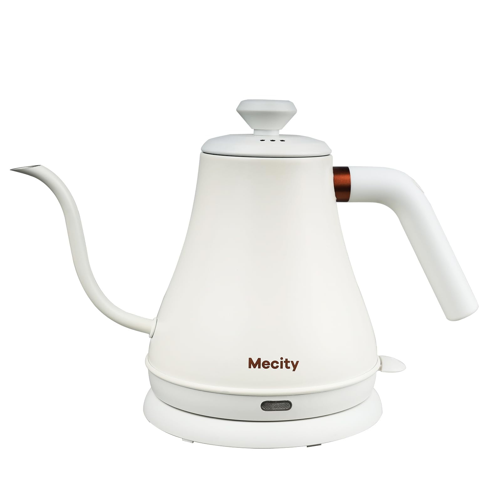 Hervidor Eléctrico Mecity De Acero Inoxidable 800 Ml 1000 W Blanco Como La Leche