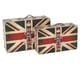 thumbnail image 1 of Juego de 2 maletas Benjara con estampado de la Union Jack, 1 of 9