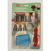 Genérico - Set 7 Boquillas + Espátula + Manga Repostería Pastelería
