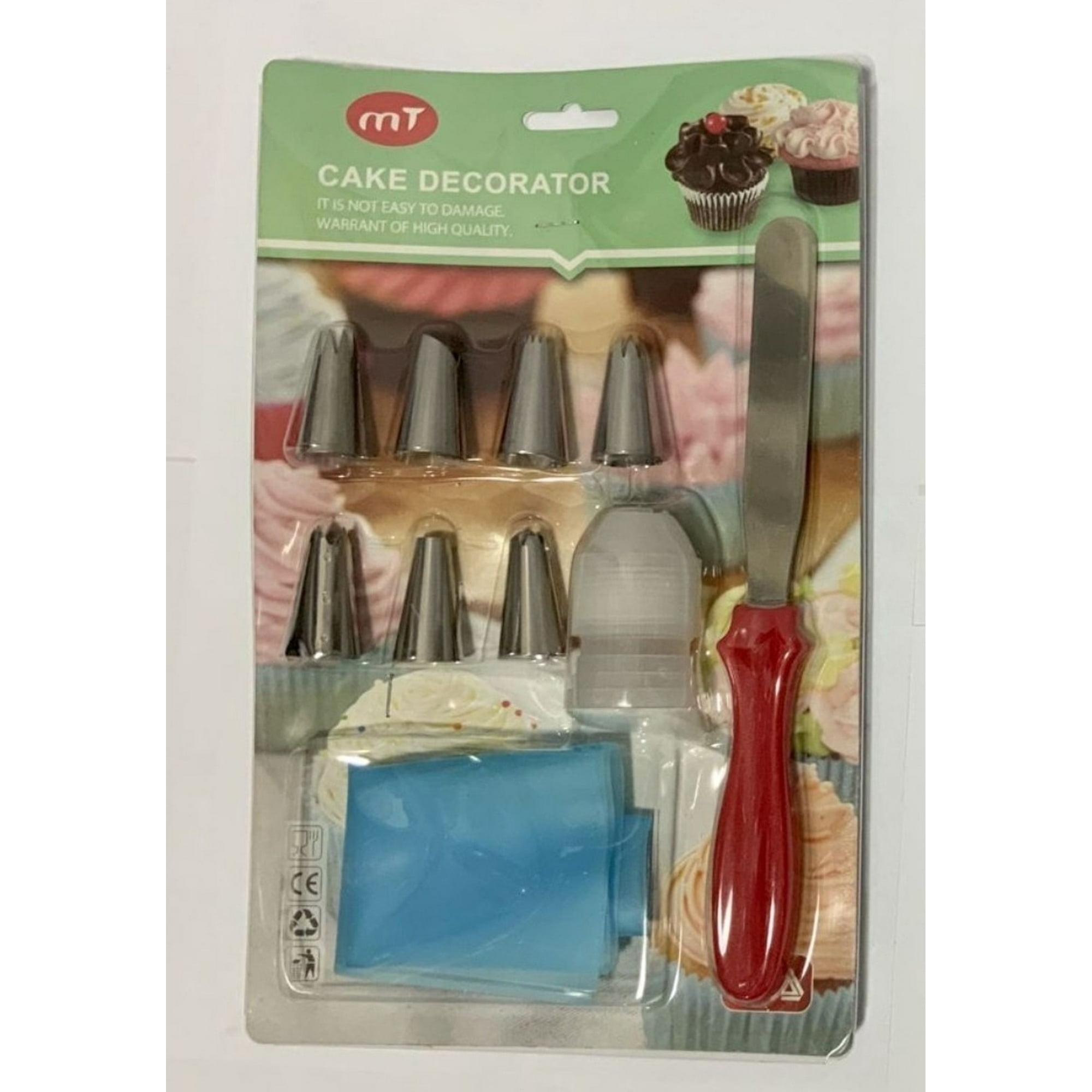 Genérico - Set 7 Boquillas + Espátula + Manga Repostería Pastelería