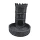 thumbnail image 1 of Torre De Dados Con Bandeja Para Pared Con Diseño De Castillo, Bandeja Para Tirar Dados Tallada Para Regalo De Cumpleaños, Color Gris Y Negro, 1 of 5
