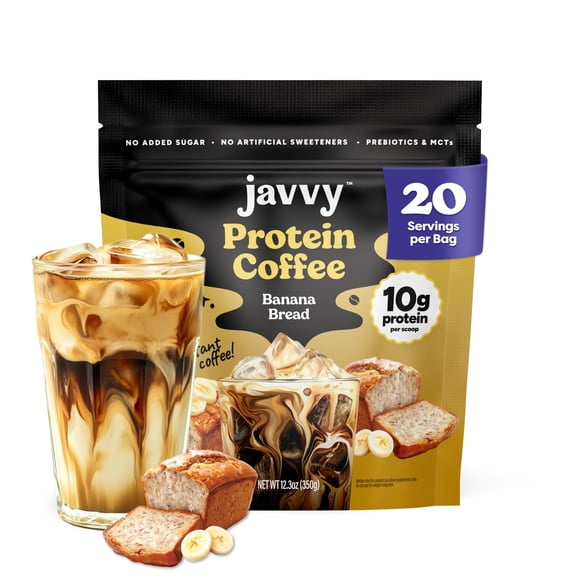 Café Proteico Javvy Sabor Pan de Banana 20 Porciones 350g