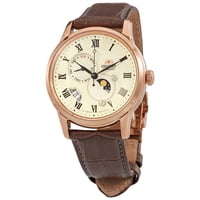 Reloj Conmemorativo Orient, Correa Cuero Marrón, Multicolor - Ra-Ak0007S10B Para Hombre