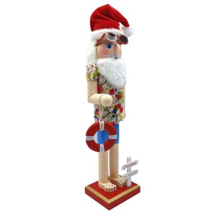 Magideal - Figura De Papá Noel De Madera De 15 Pulgadas Con Cascanueces Para Decoración Navideña, Decoración De Escritorio Decorativa Para Regalo De Inauguración Estilo C