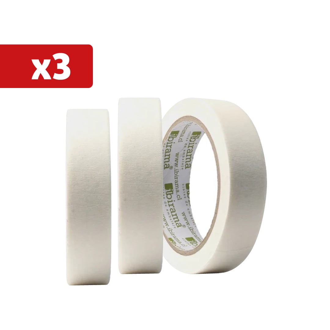Ink&paper - Papel Cinta Masking Tape 24mm X 30 Yds 3 Unidades