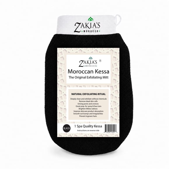 Guante Exfoliante Zakia's Morocco 23 cm Carbón