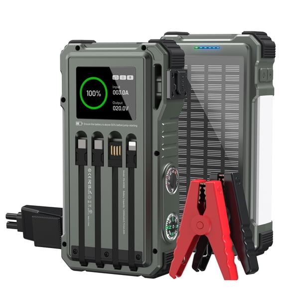 Arrancador de Batería Uukto 5000A 12V para Motores de Gasolina/Diésel