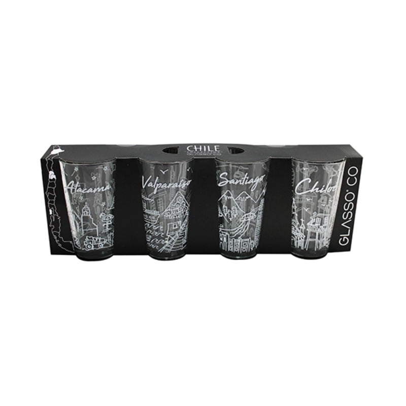 Set 4 Vasos Chile Collection Glasso