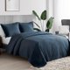 thumbnail image 2 of Juego de cama Hansleep, edredón doble de damasco azul marino, 2 piezas, 2 of 7