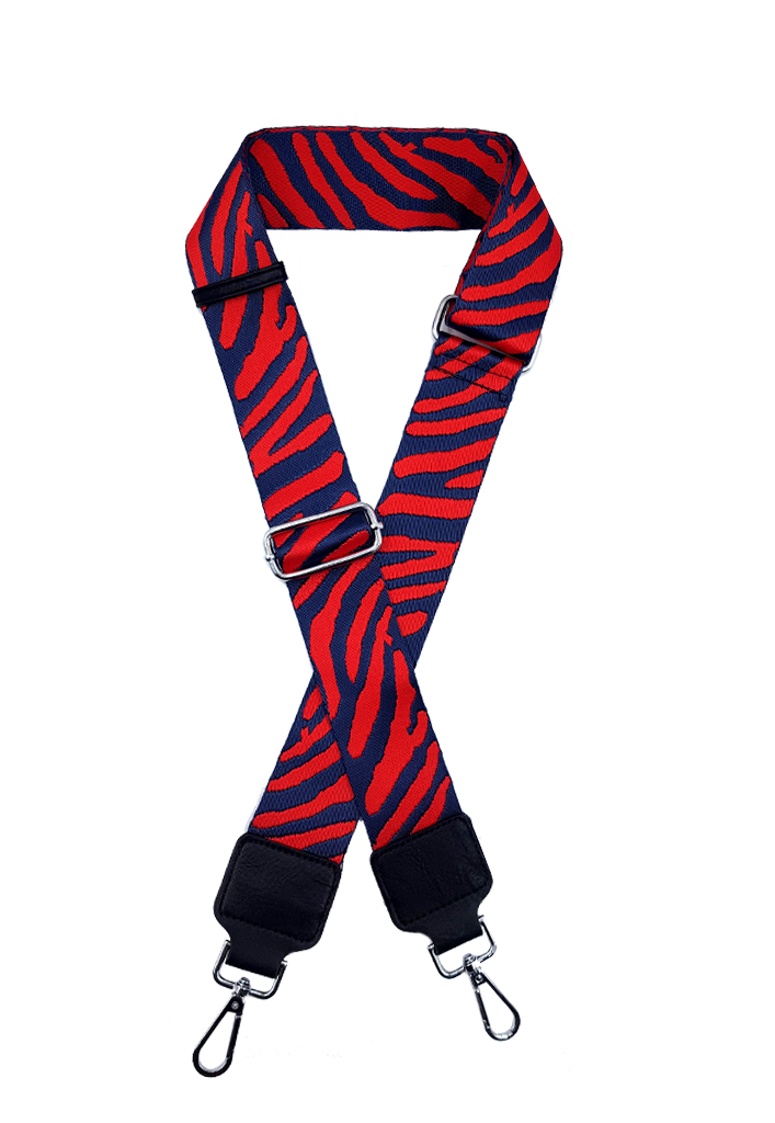 Todopiel - Correa De Cartera Strap Print Rojo - Azul