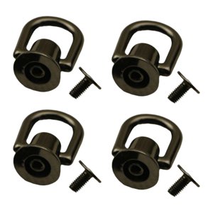 Magideal - 4 Piezas De Bolsos Con Anclajes Laterales Para Hebillas, Anillos En D, Suministros Para Pernos De Cabeza, Abrazaderas De Remache, Cierres Para , Cobre Negro 4Xgris Cobre