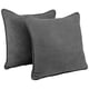 thumbnail image 1 of Almohadas de suelo Blazing Needles, con cordones, microgamuza, acero, gris, 1 of 1