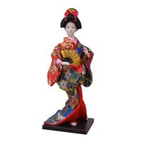 Magideal - Muñecas Étnicas Japonesas De Geisha, Muñeco Kimono Asiático, Figurita, Muñeca Kimono Folclórica, Muñeca Oriental Para Mesa De Oficina, Tienda, Hogar, Estilo D