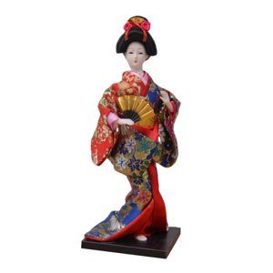 Magideal - Muñecas Étnicas Japonesas De Geisha, Muñeco Kimono Asiático, Figurita, Muñeca Kimono Folclórica, Muñeca Oriental Para Mesa De Oficina, Tienda, Hogar, Estilo D