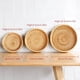thumbnail image 2 of Xiao Hua Juego de 3 Piezas de Cestas Tejidas, Usado para Almacenar y Organizar Frutas, Verduras, Tazones, Comida, Cesta de Almacenamiento circular Tejida de Ratán para Encimera de Cocina, (Grande,, 2 of 4