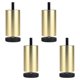 thumbnail image 4 of 4 Uds Patas De Muebles De Aleación De Aluminio Sofá Sofá Mesa Armario Soporte De TV Patas Doradas 10cm, 4 of 5
