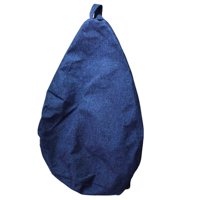 Máxima Design - Funda Pouf Infantil Pera Azul Omega (Sin Relleno) 60X50X50