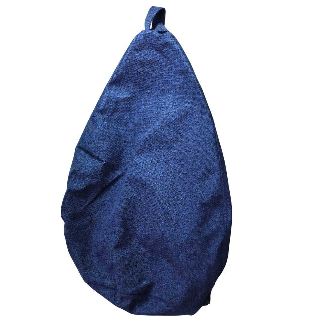 Máxima Design - Funda Pouf Infantil Pera Azul Omega (sin Relleno) 60x50x50