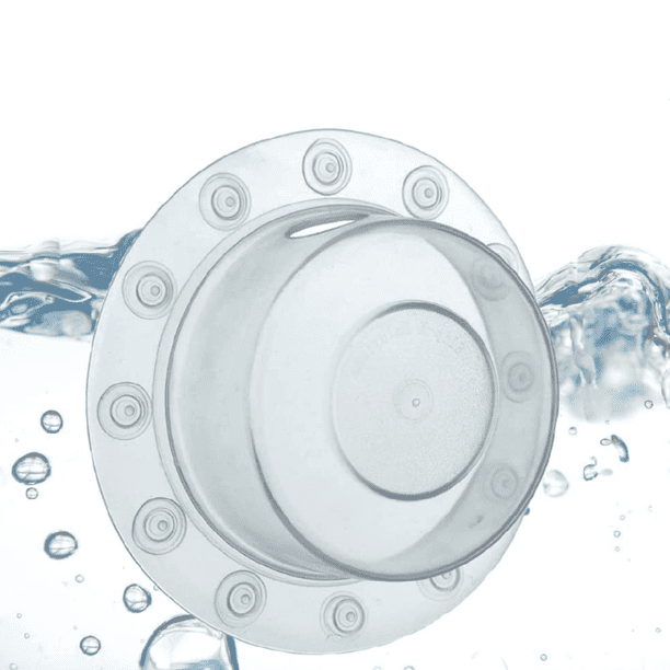 Transform Your Bath into a Relaxing Spa with our Clear Overflow Drain Cover - Perfect Gift for Mom! Fits Most Tubs, with Multiple Adhesive Magnets for Sturdy Hold.