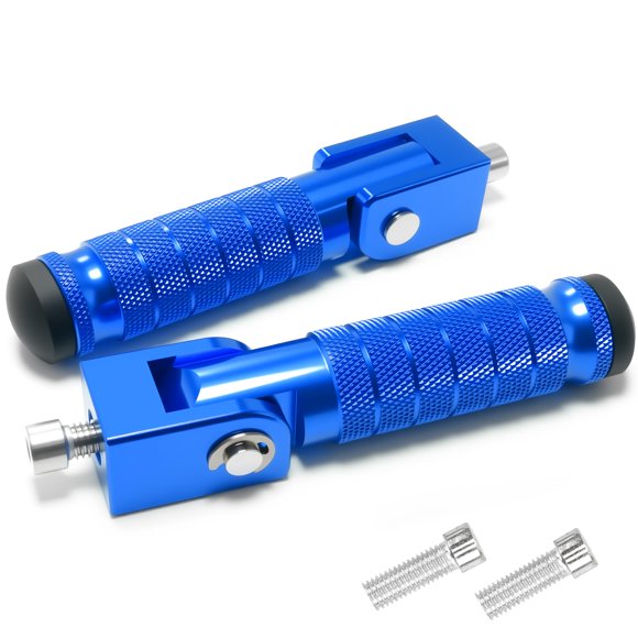 Posapiés plegables para motocicleta VUOZIP M8 de aluminio azul