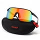 thumbnail image 3 of POLASUP GAFAS LENTES DE SOL Gafas de sol deportivas NY Sunglasses con lentes iridiscentes naranja y verde, protección UV 400. Diseño moderno y ligero, ideales para ciclismo y actividades, 3 of 6