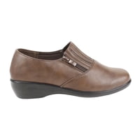 Zapato New Walk Confort Cierre Café