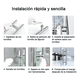 thumbnail image 3 of Manija tirador para puerta de acero inoxidable 100 cm #2, 3 of 3