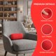 thumbnail image 4 of REGALWOVEN Almohada de Soporte Lumbar Partículas de Espuma Soporte para la Espalda para Silla de Oficina Coche Viaje Rojo 11.8x6.3 pulgadas, 4 of 5