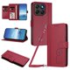 thumbnail image 1 of Funda Cartera Trébol para Motorola Moto G67 con Ranuras Tarjetas y Carga Inalámbrica Rojo, 1 of 6