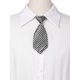 thumbnail image 4 of INSPIRE CHIC Lindo Uniforme Corbata Pre-anudada Rayada Corbatas Cortas para Mujeres Escuela Casual Talla Única Negro Blanco, 4 of 6