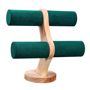 Ioensy - Soporte De Exhibición De Joyería De 2 Capas Verticales Para Exhibición De Collares De Mesa