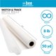 thumbnail image 3 of Rollo de papel de boceto y traza Bee Paper Company 61 cm x 46 m Blanco 3 kg, 3 of 6