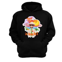 Genérico - Polerón Canguro Bad Bunny Negro Talla L Unisex