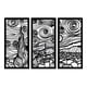 thumbnail image 1 of Set 3 cuadros noche estrellada MDF, 1 of 3