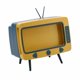 thumbnail image 2 of Forma De TV Caja De Pa?uelos Soporte Para Teléfono Móvil Servilletero De Pa?uelos De Escritorio Amarillo, 2 of 5