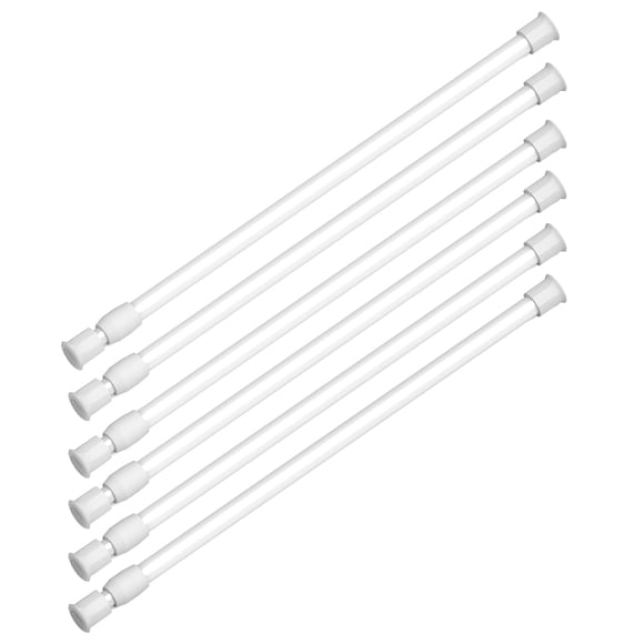 Barra de tensión ajustable Safoner 30-50 cm blanca (paquete de 6)