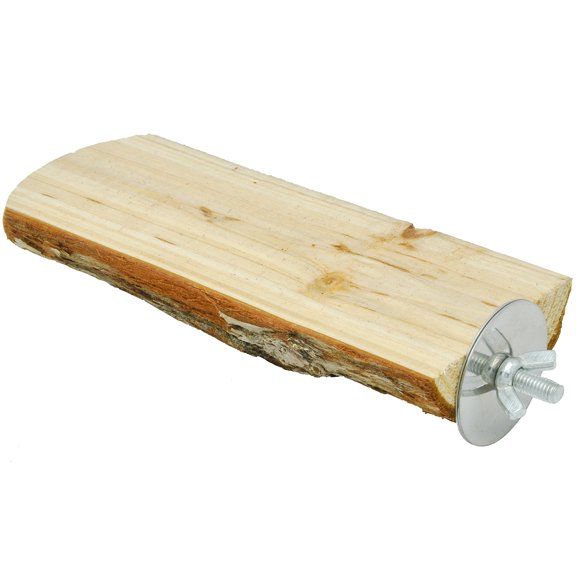 Jaula para loros Bird Perch Niteangel, plataforma de madera, 7 x 3 cm