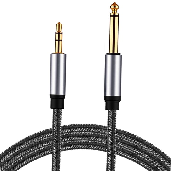 Cable Estéreo De 1/4 Mono A 3,5 Mm Cable TS De 1/4 De Pulgada A TRS De 3,5 Mm Para Amplificador