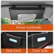 thumbnail image 4 of Porta pañuelos para coche, porta pañuelos de cuero sintético para coche, para accesorios de visera y asiento trasero, caja de pañuelos de papel (negro), 4 of 5